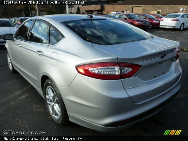 Ingot Silver / Charcoal Black 2014 Ford Fusion SE EcoBoost