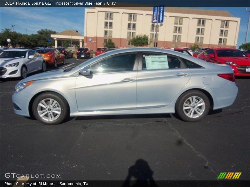 Iridescent Silver Blue Pearl / Gray 2014 Hyundai Sonata GLS