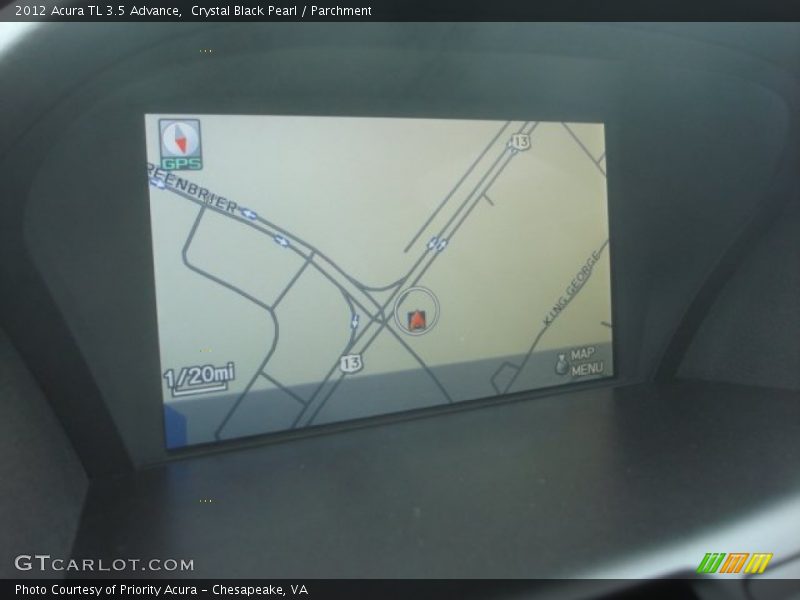 Crystal Black Pearl / Parchment 2012 Acura TL 3.5 Advance