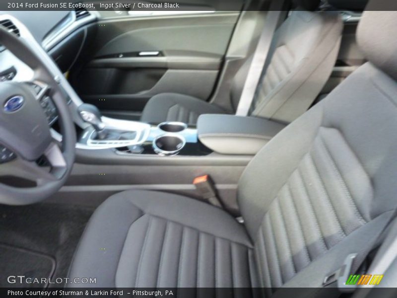 Ingot Silver / Charcoal Black 2014 Ford Fusion SE EcoBoost