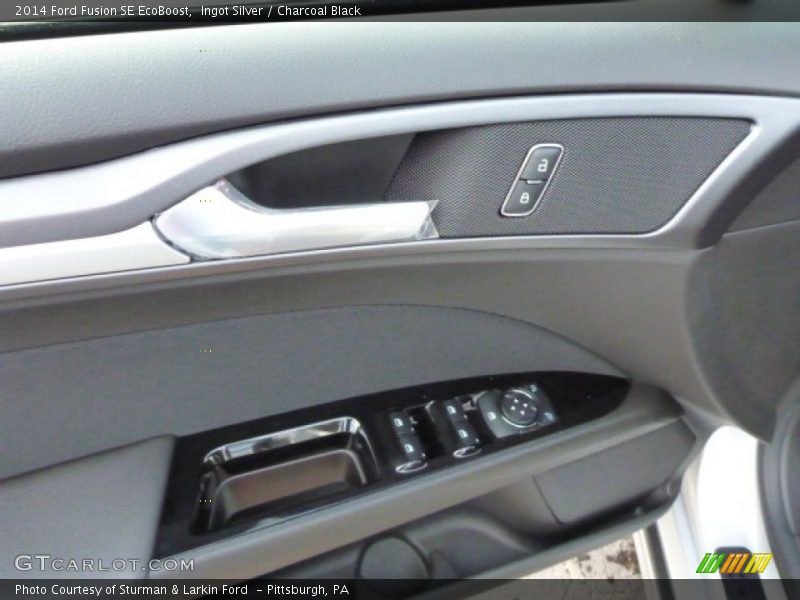 Ingot Silver / Charcoal Black 2014 Ford Fusion SE EcoBoost