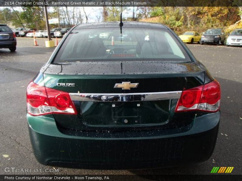 Rainforest Green Metallic / Jet Black/Medium Titanium 2014 Chevrolet Cruze LS