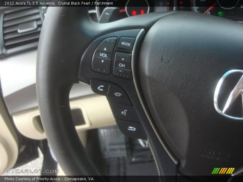 Crystal Black Pearl / Parchment 2012 Acura TL 3.5 Advance