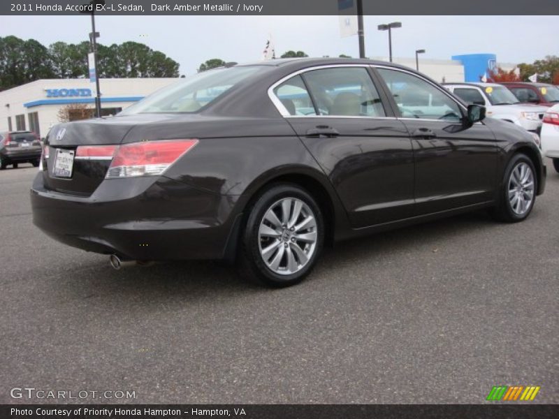 Dark Amber Metallic / Ivory 2011 Honda Accord EX-L Sedan
