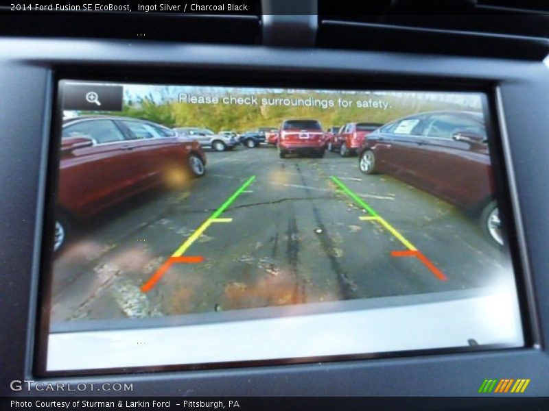 Ingot Silver / Charcoal Black 2014 Ford Fusion SE EcoBoost