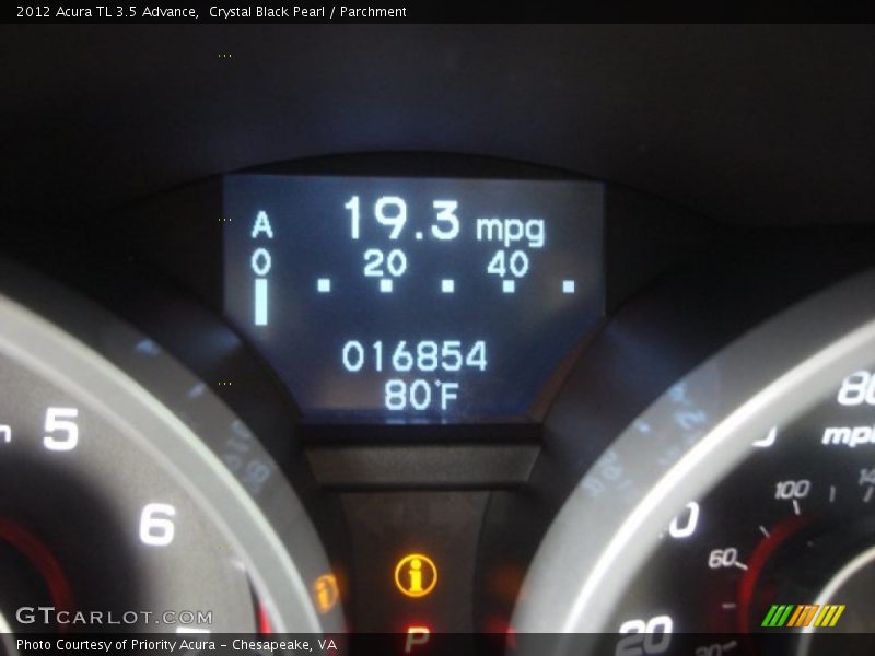 Crystal Black Pearl / Parchment 2012 Acura TL 3.5 Advance