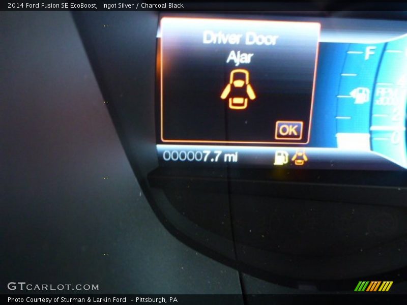 Ingot Silver / Charcoal Black 2014 Ford Fusion SE EcoBoost