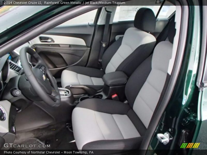 Rainforest Green Metallic / Jet Black/Medium Titanium 2014 Chevrolet Cruze LS