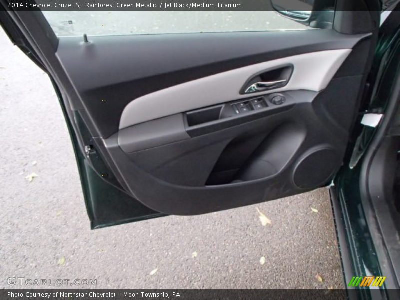Rainforest Green Metallic / Jet Black/Medium Titanium 2014 Chevrolet Cruze LS