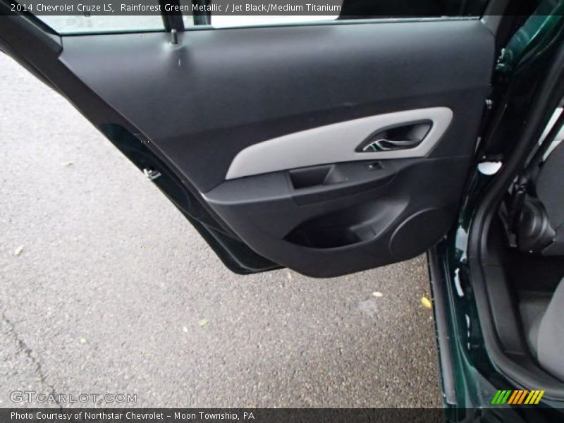 Rainforest Green Metallic / Jet Black/Medium Titanium 2014 Chevrolet Cruze LS