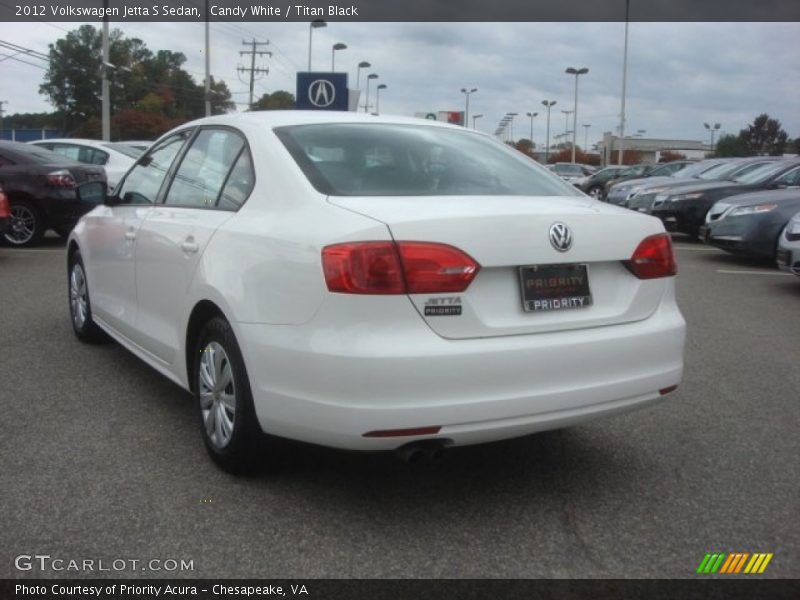 Candy White / Titan Black 2012 Volkswagen Jetta S Sedan