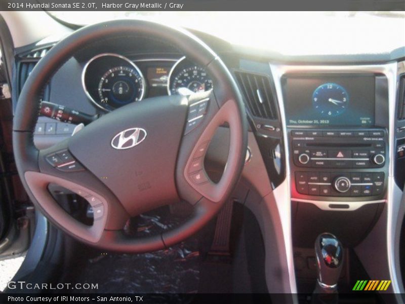 Harbor Gray Metallic / Gray 2014 Hyundai Sonata SE 2.0T