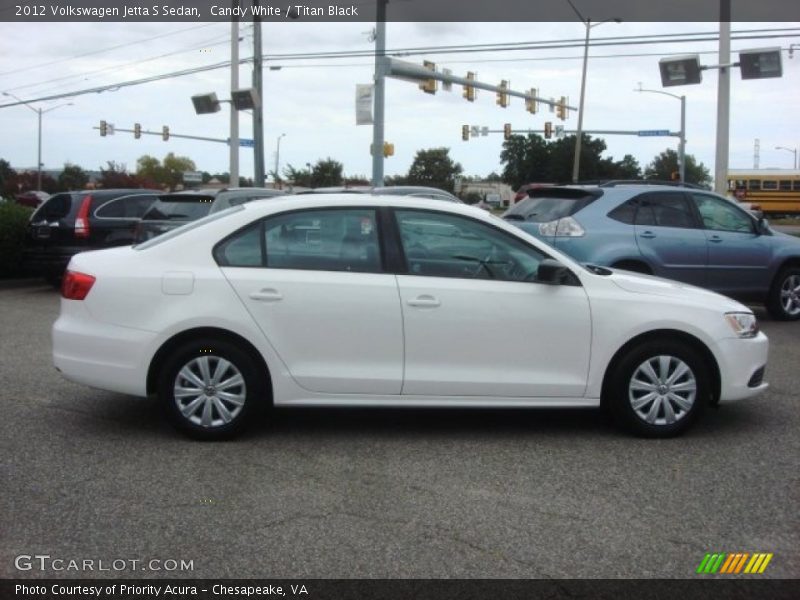Candy White / Titan Black 2012 Volkswagen Jetta S Sedan