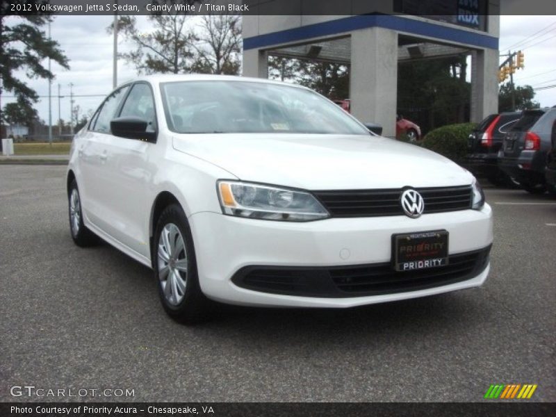 Candy White / Titan Black 2012 Volkswagen Jetta S Sedan