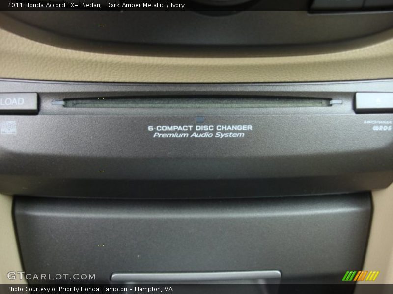 Dark Amber Metallic / Ivory 2011 Honda Accord EX-L Sedan