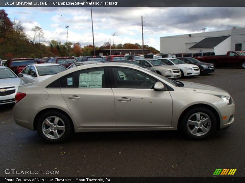 Champagne Silver Metallic / Jet Black 2014 Chevrolet Cruze LT
