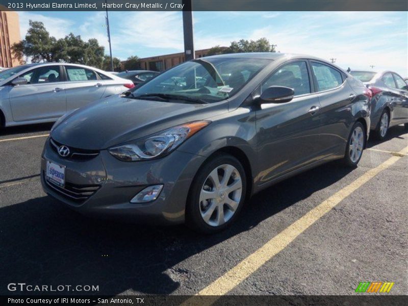 Harbor Gray Metallic / Gray 2013 Hyundai Elantra Limited
