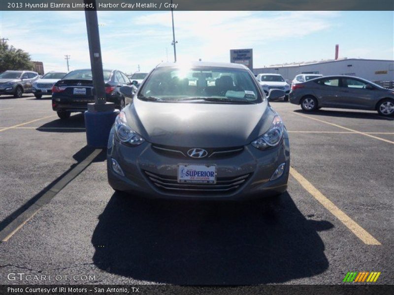 Harbor Gray Metallic / Gray 2013 Hyundai Elantra Limited