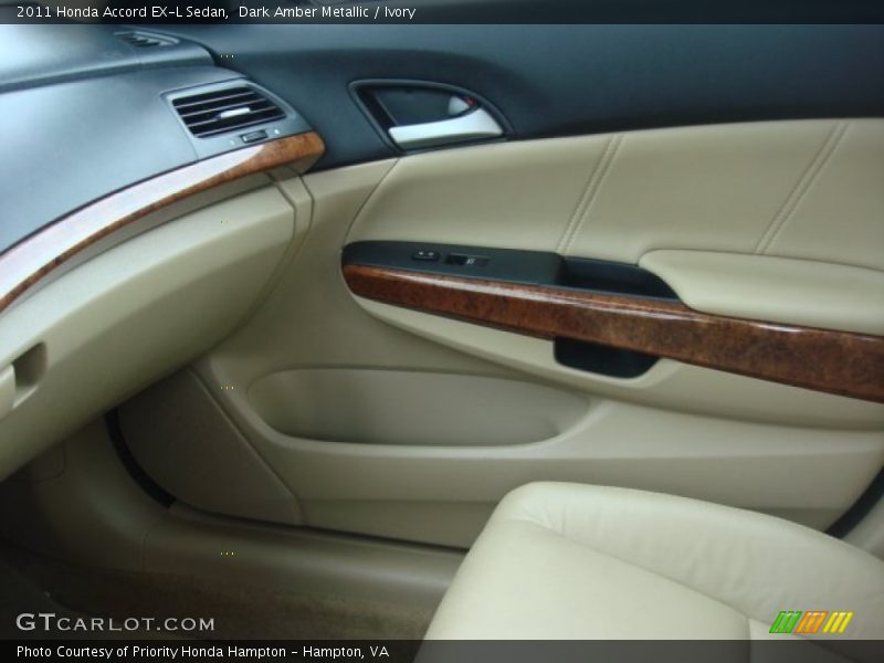 Dark Amber Metallic / Ivory 2011 Honda Accord EX-L Sedan