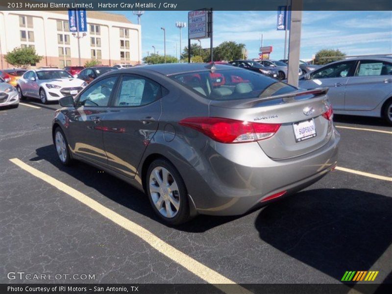 Harbor Gray Metallic / Gray 2013 Hyundai Elantra Limited