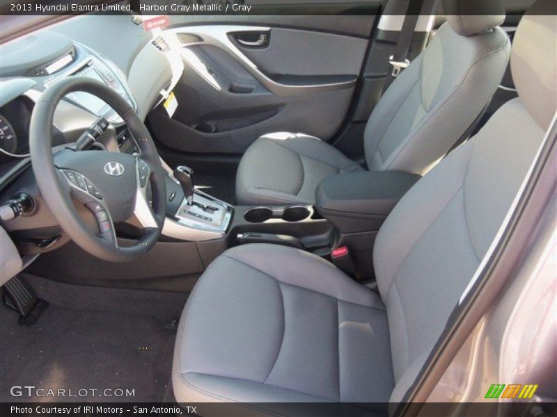 Harbor Gray Metallic / Gray 2013 Hyundai Elantra Limited
