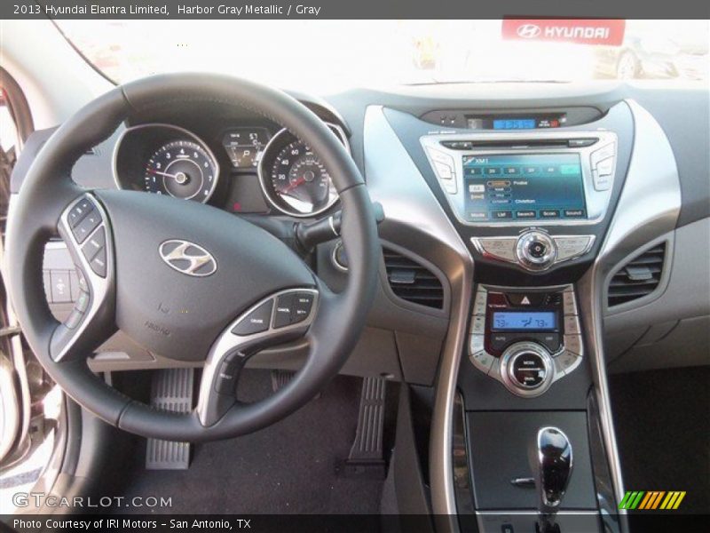Harbor Gray Metallic / Gray 2013 Hyundai Elantra Limited