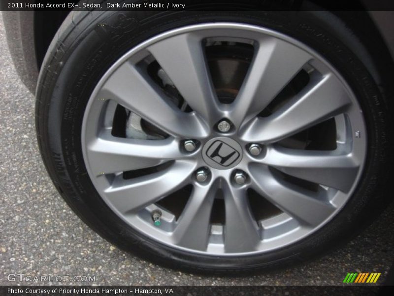 Dark Amber Metallic / Ivory 2011 Honda Accord EX-L Sedan