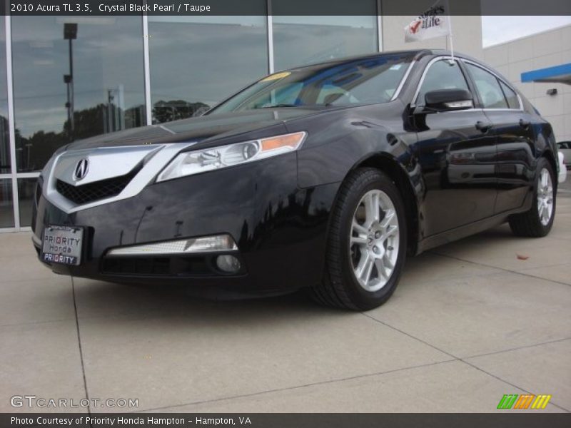 Crystal Black Pearl / Taupe 2010 Acura TL 3.5