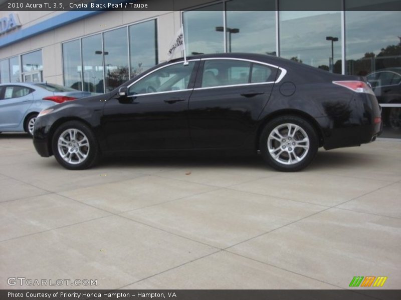 Crystal Black Pearl / Taupe 2010 Acura TL 3.5