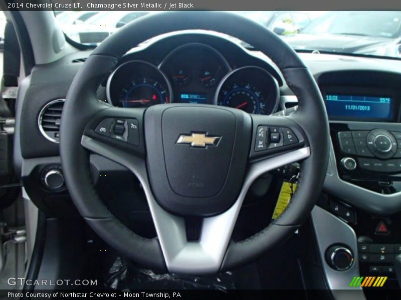 Champagne Silver Metallic / Jet Black 2014 Chevrolet Cruze LT