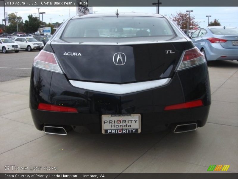 Crystal Black Pearl / Taupe 2010 Acura TL 3.5