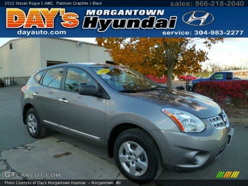 Platinum Graphite / Black 2012 Nissan Rogue S AWD