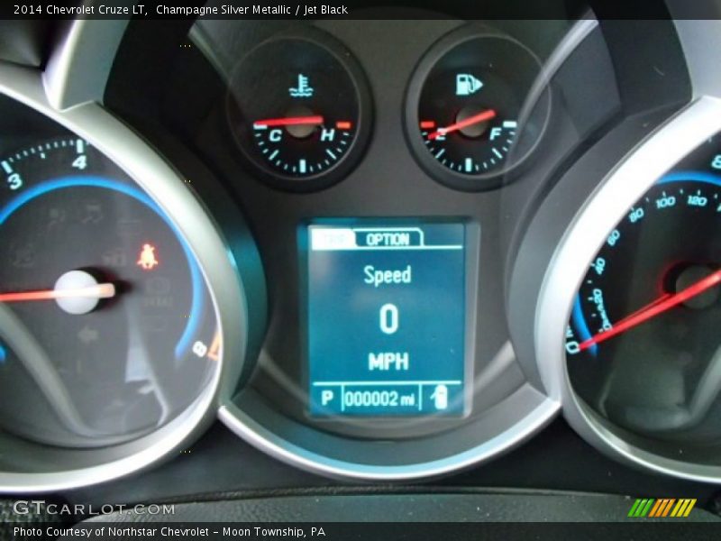 Champagne Silver Metallic / Jet Black 2014 Chevrolet Cruze LT