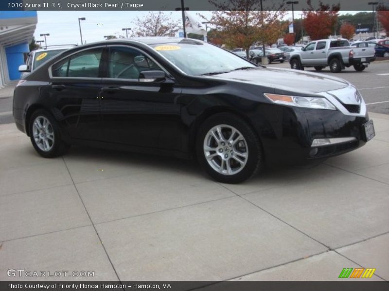 Crystal Black Pearl / Taupe 2010 Acura TL 3.5