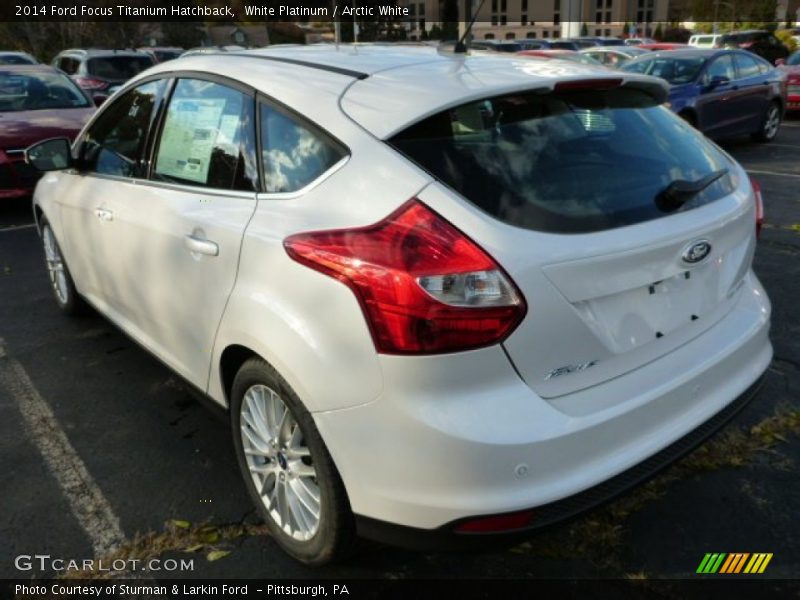 White Platinum / Arctic White 2014 Ford Focus Titanium Hatchback