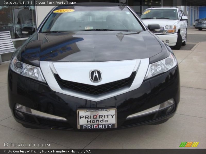 Crystal Black Pearl / Taupe 2010 Acura TL 3.5