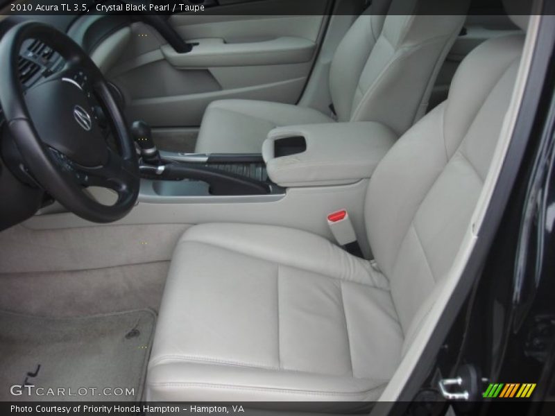Crystal Black Pearl / Taupe 2010 Acura TL 3.5