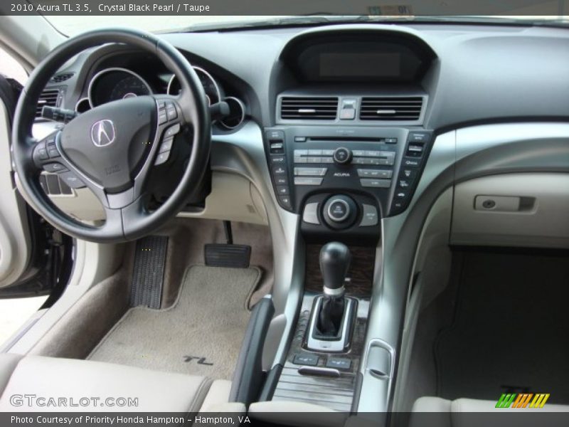 Crystal Black Pearl / Taupe 2010 Acura TL 3.5