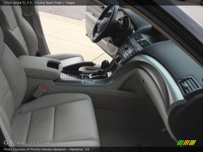 Crystal Black Pearl / Taupe 2010 Acura TL 3.5