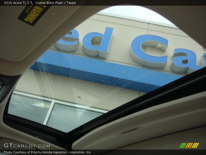 Crystal Black Pearl / Taupe 2010 Acura TL 3.5