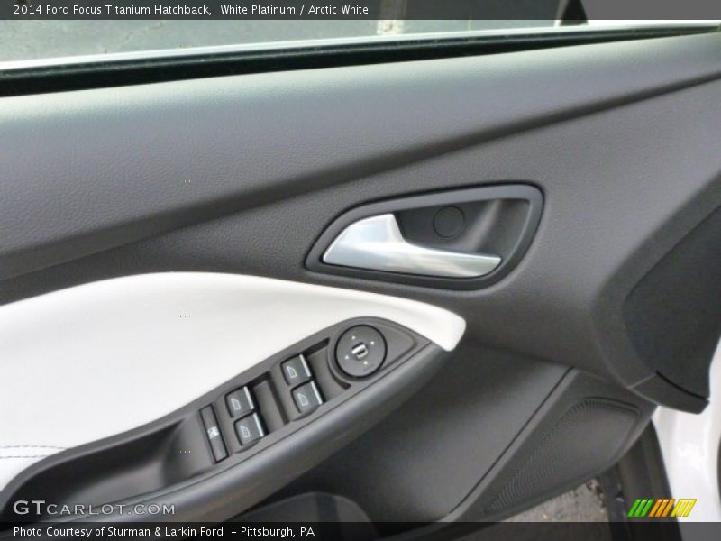 White Platinum / Arctic White 2014 Ford Focus Titanium Hatchback