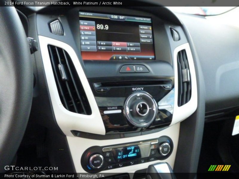 White Platinum / Arctic White 2014 Ford Focus Titanium Hatchback