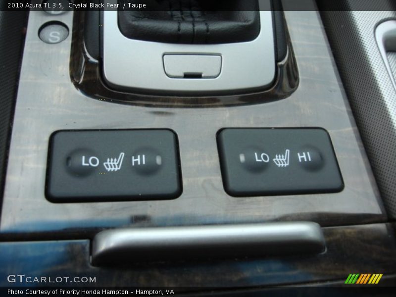 Crystal Black Pearl / Taupe 2010 Acura TL 3.5