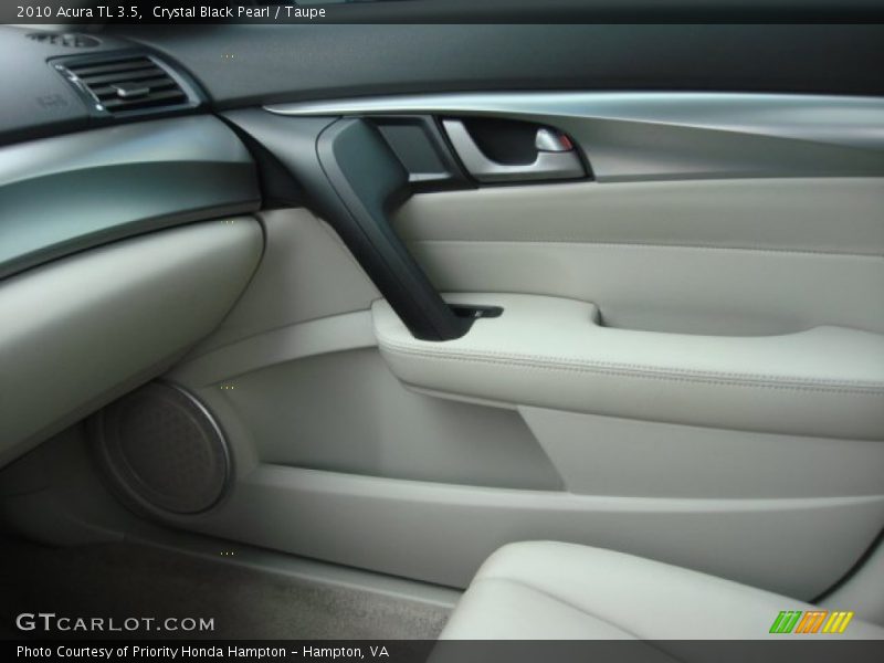 Crystal Black Pearl / Taupe 2010 Acura TL 3.5