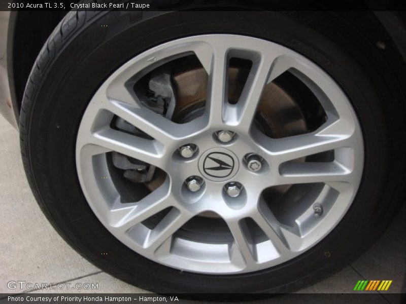 Crystal Black Pearl / Taupe 2010 Acura TL 3.5