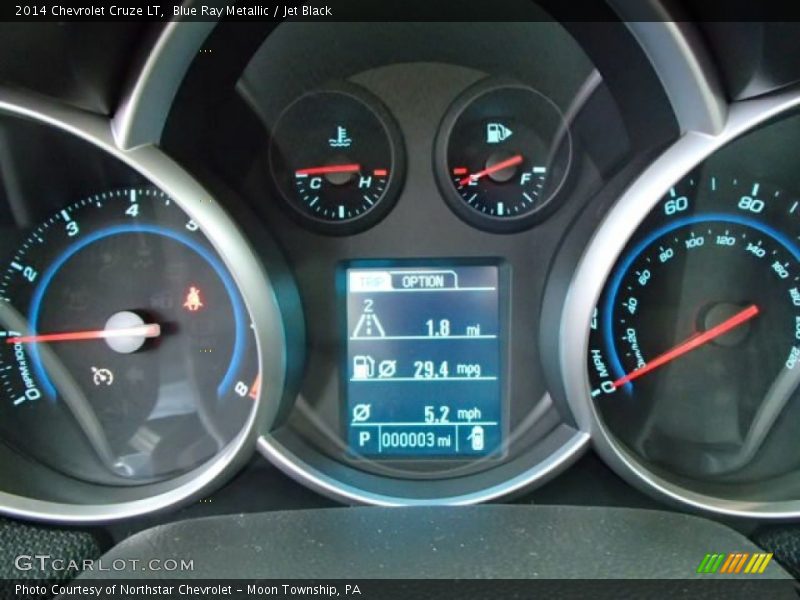 Blue Ray Metallic / Jet Black 2014 Chevrolet Cruze LT
