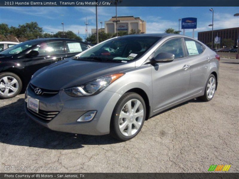 Titanium Gray Metallic / Gray 2013 Hyundai Elantra Limited