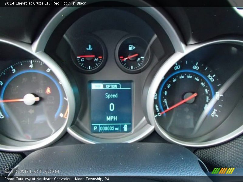 Red Hot / Jet Black 2014 Chevrolet Cruze LT