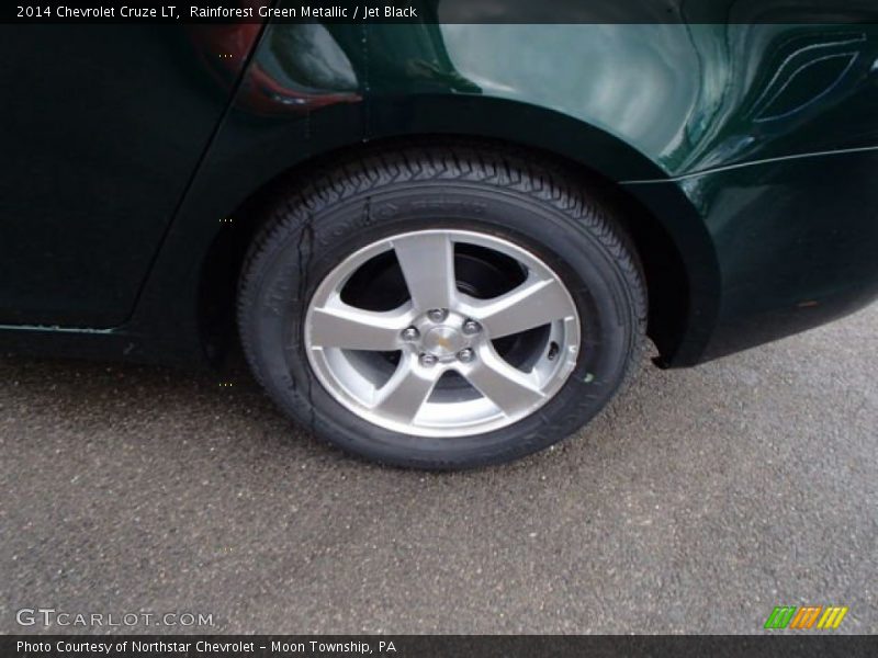 Rainforest Green Metallic / Jet Black 2014 Chevrolet Cruze LT
