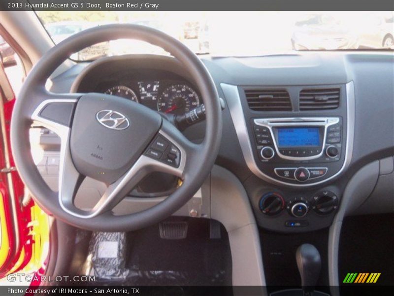 Boston Red / Gray 2013 Hyundai Accent GS 5 Door